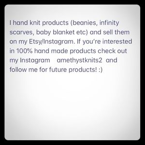 Hand knitted products